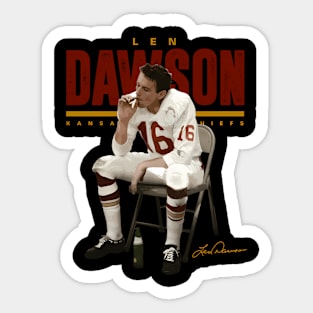 Len Dawson Halftime Sticker